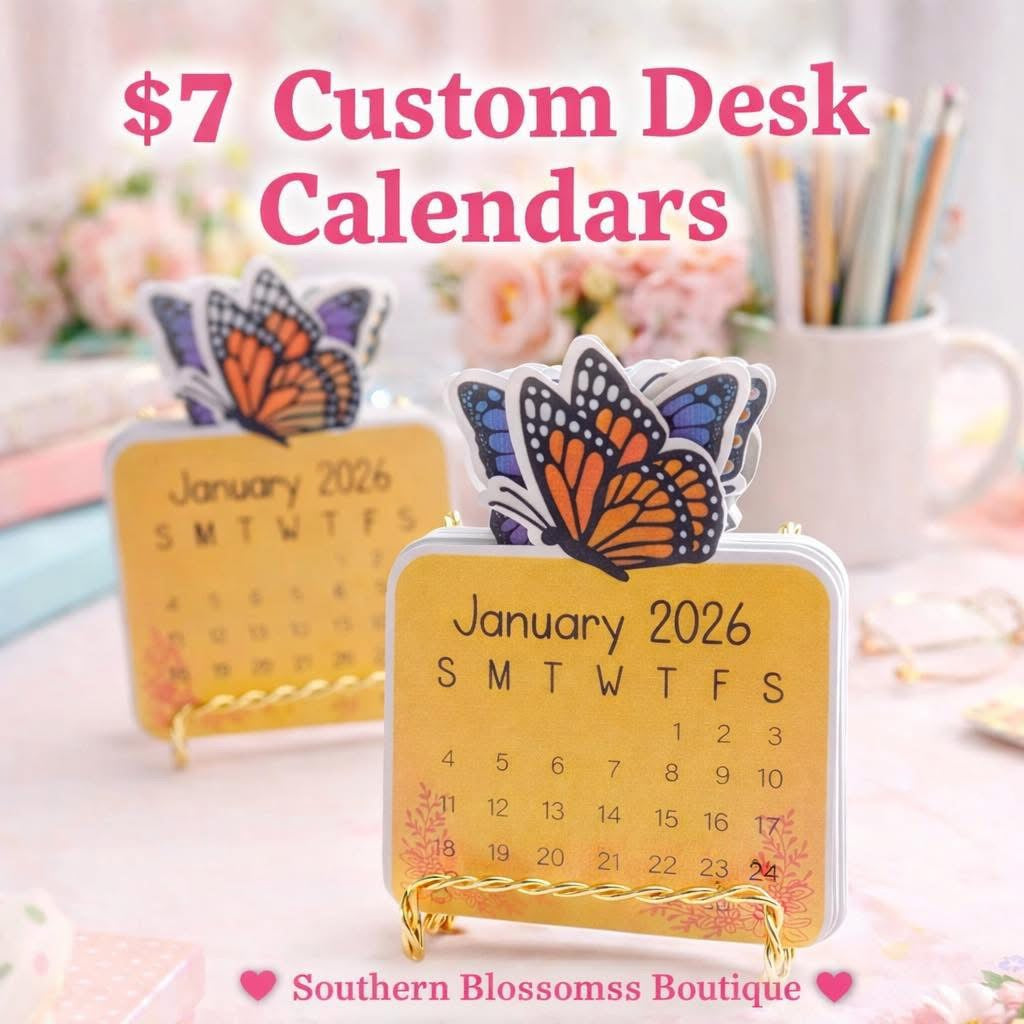 2026 Mini Desk Calendars – Western & Fun Designs